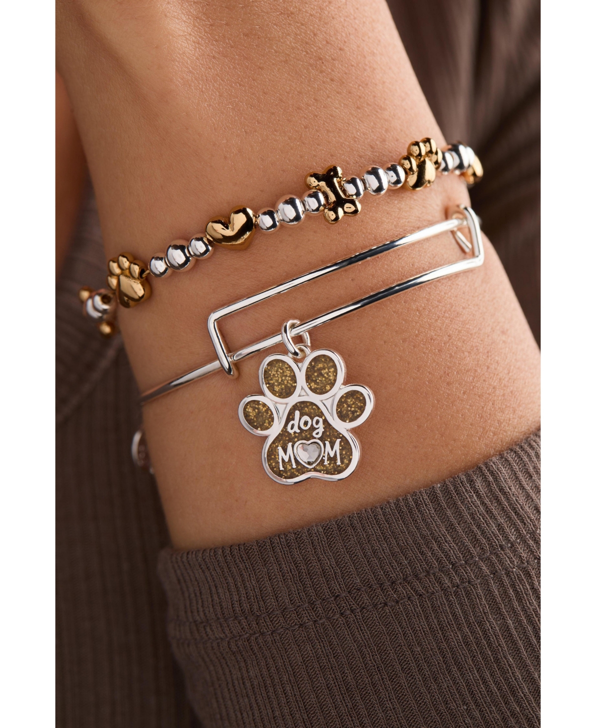 Alex and Ani Puppy Love Beaded Bangle
