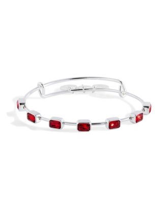 January Birthstone Emerald Cut Bangle