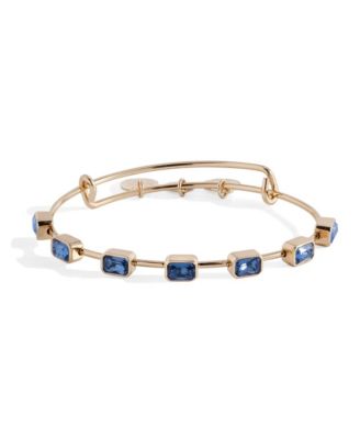 September Birthstone Emerald Cut Bangle