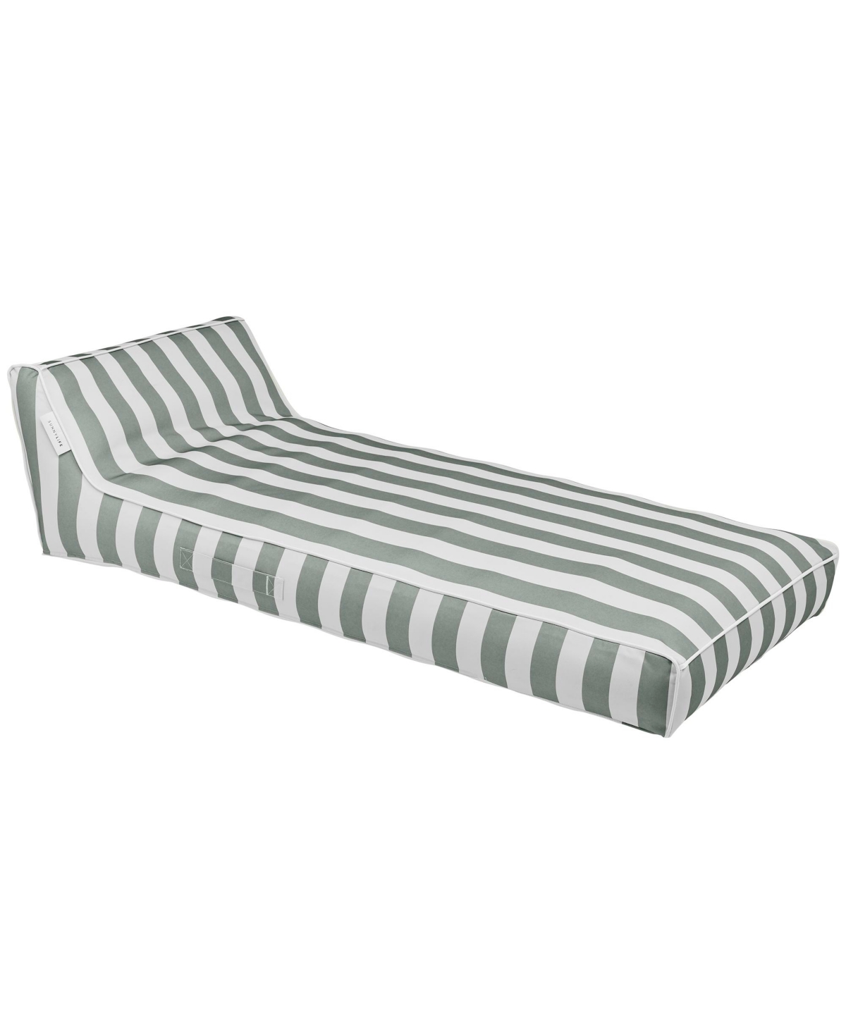 SUNNYLiFE Luxe Lie-On Lounger Inflatable Pool Float - Seagrass Stripe