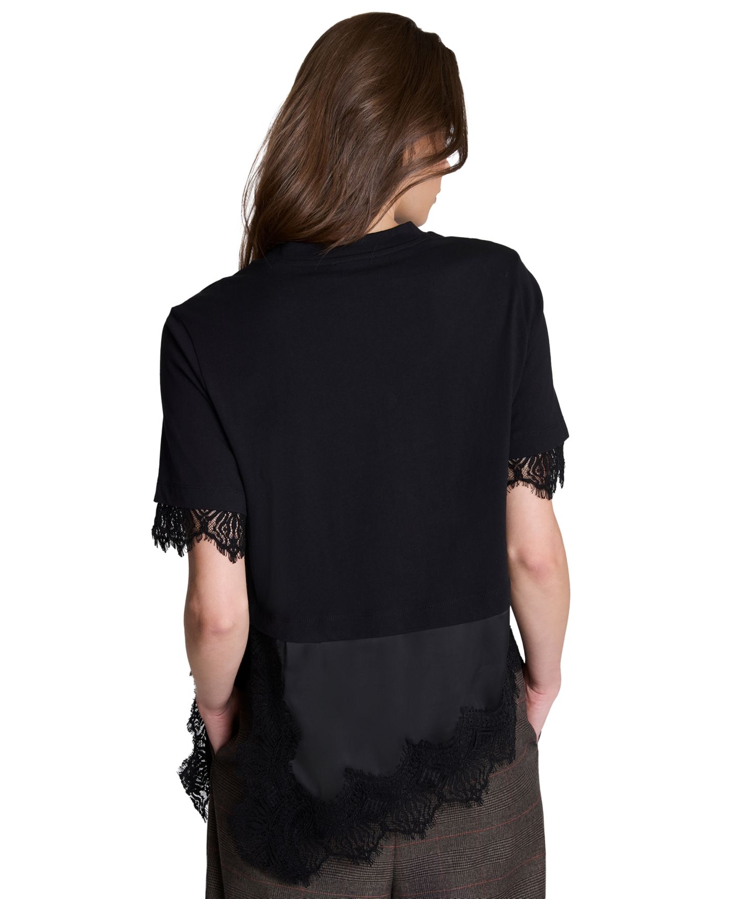 Женская футболка Kenneth Cole Combo Lace, цвет: Чёрный — фото 9