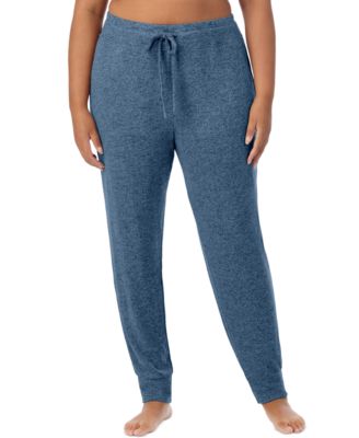 Plus Size SoftKnit Jogger Sweater-Knit Drawcord Waistband Pants