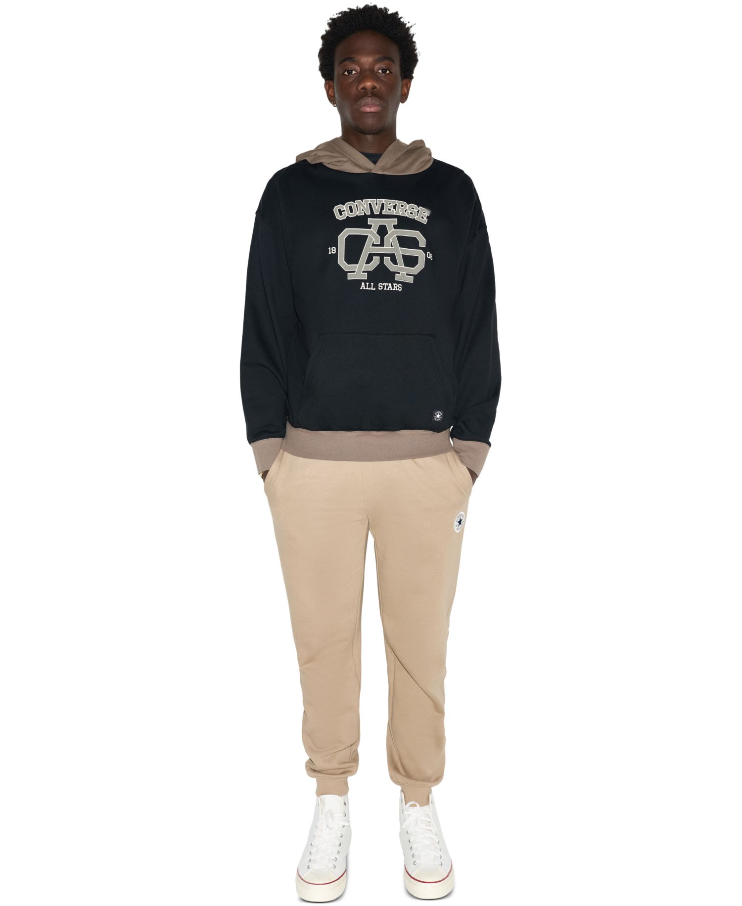 Men's Casual Varsity Fleece Hoodie