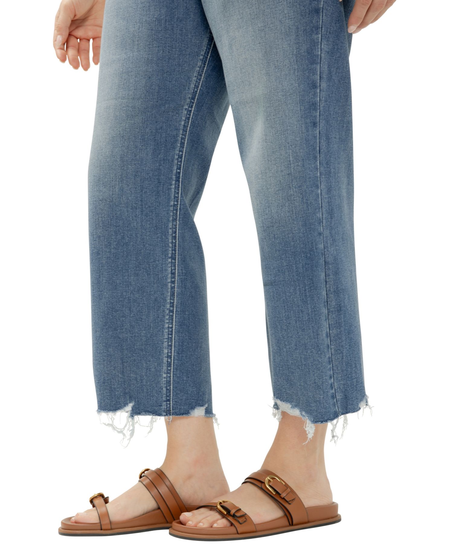 Plus Size Chelsea Boyfriend Mid-Rise Straight-Leg Jeans