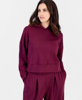 Petite Shine Embellished Hoodie