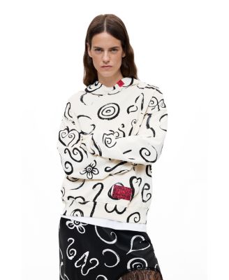 Women's Printed cotton sweatshirt