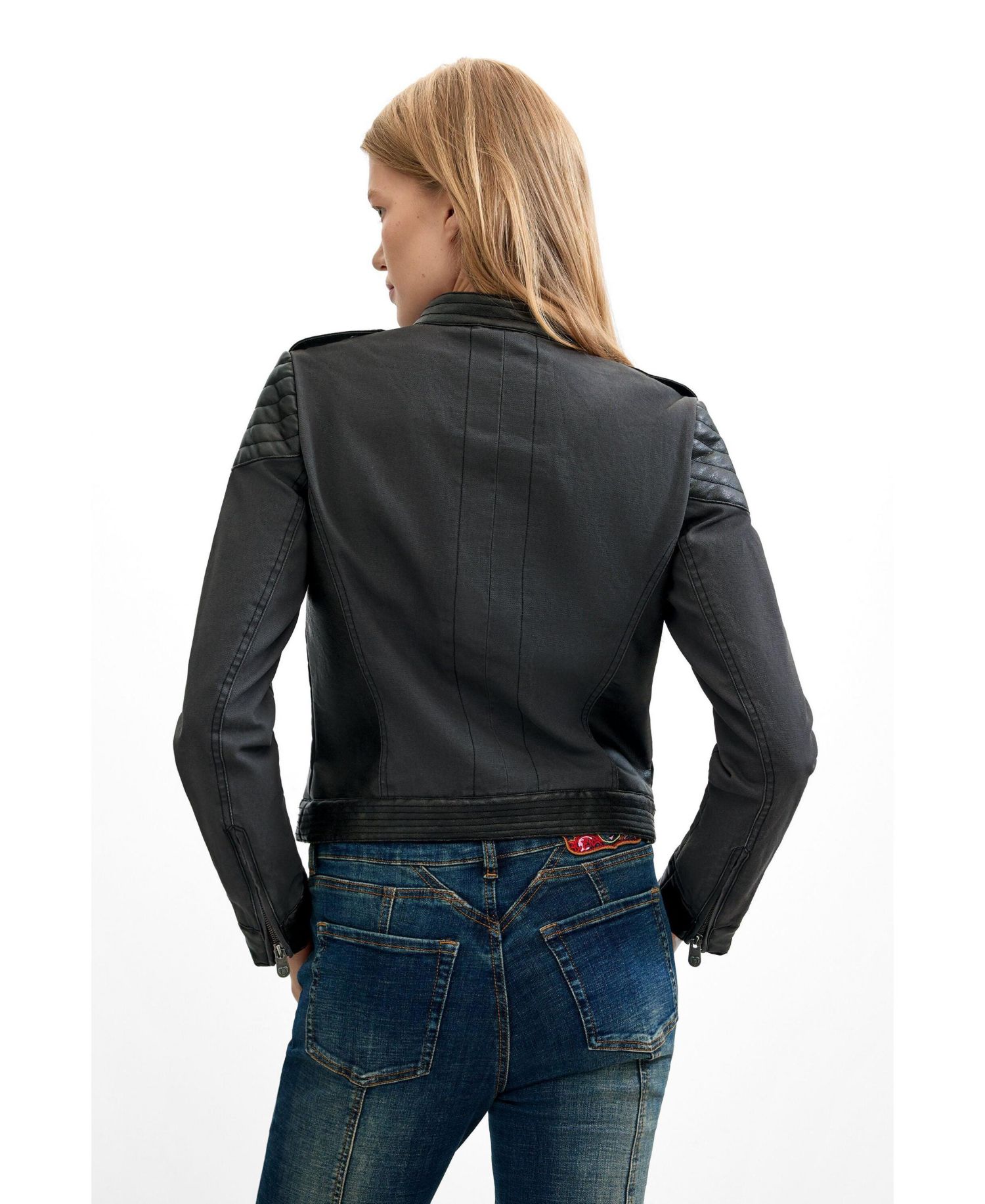 Women's Jacket Leather Effect