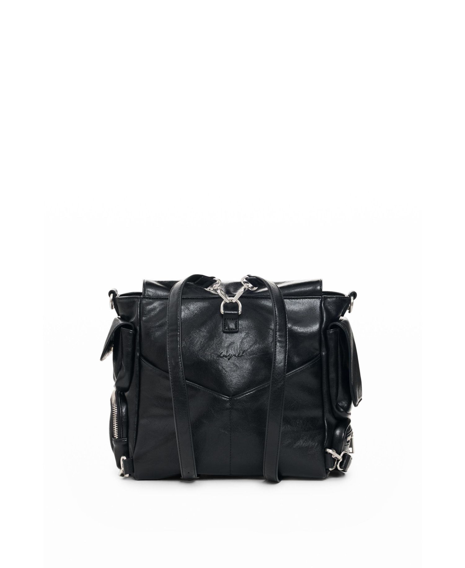 Women's Small Faux Leather Backpack