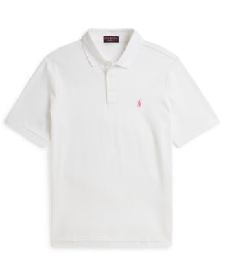 Men's Pink Pony Stretch Mesh Polo Shirt