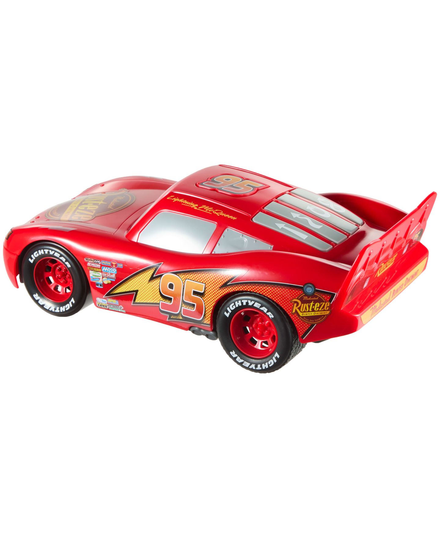 Детская игрушка Cars Disney and Pixar Action Scene Lightning McQueen Battery-Powered Toy Car with Sound Effects — фото 2