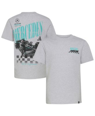 Big Boys and Girls Heather Gray Mercedes-AMG Petronas F1 Team All In Performance Graphic T-Shirt