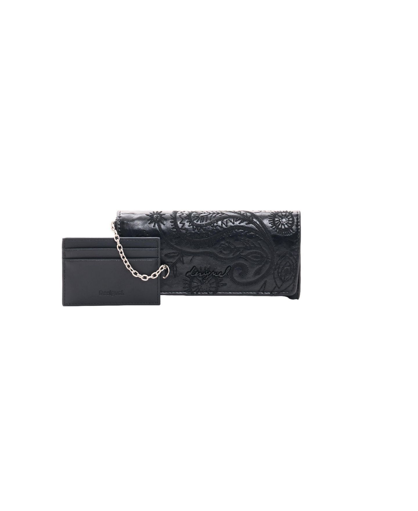 Женский кошелёк Desigual Large long wallet, цвет: Чёрный — фото 1