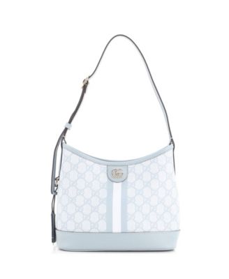 Small Ophidia Open Bucket Bag GG Coated Canvas with Leather