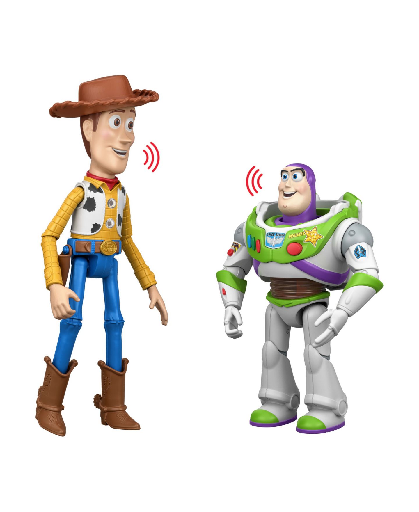 Набор фигурок Toy Story Woody & Buzz Lightyear, 30 см, интерактивные, 2 шт., от 3 лет — фото 6