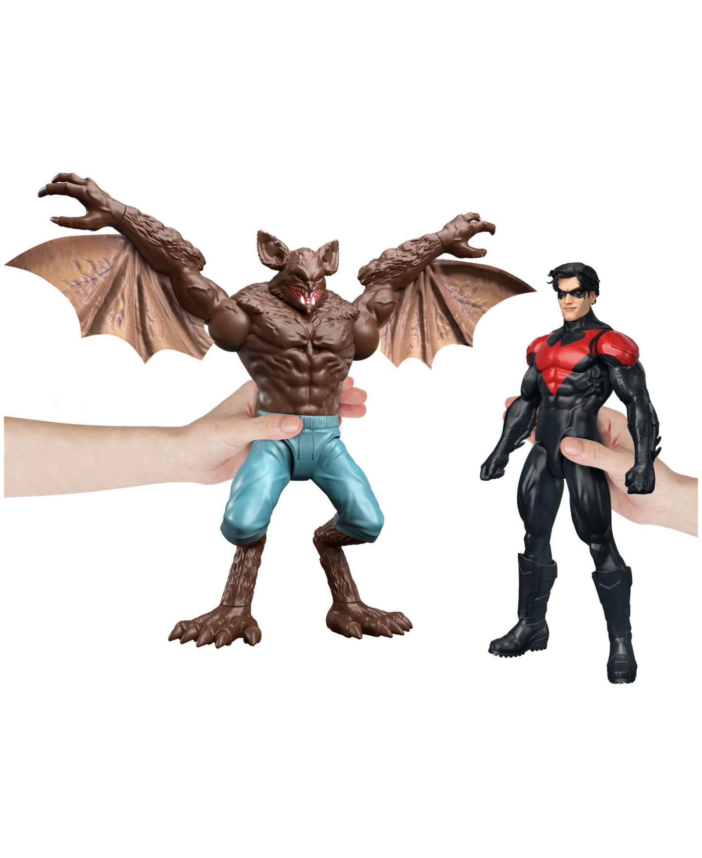 Набор фигурок DC Comics Batman & Nightwing против Man-Bat, 12", 3 шт., от 4 лет — фото 2