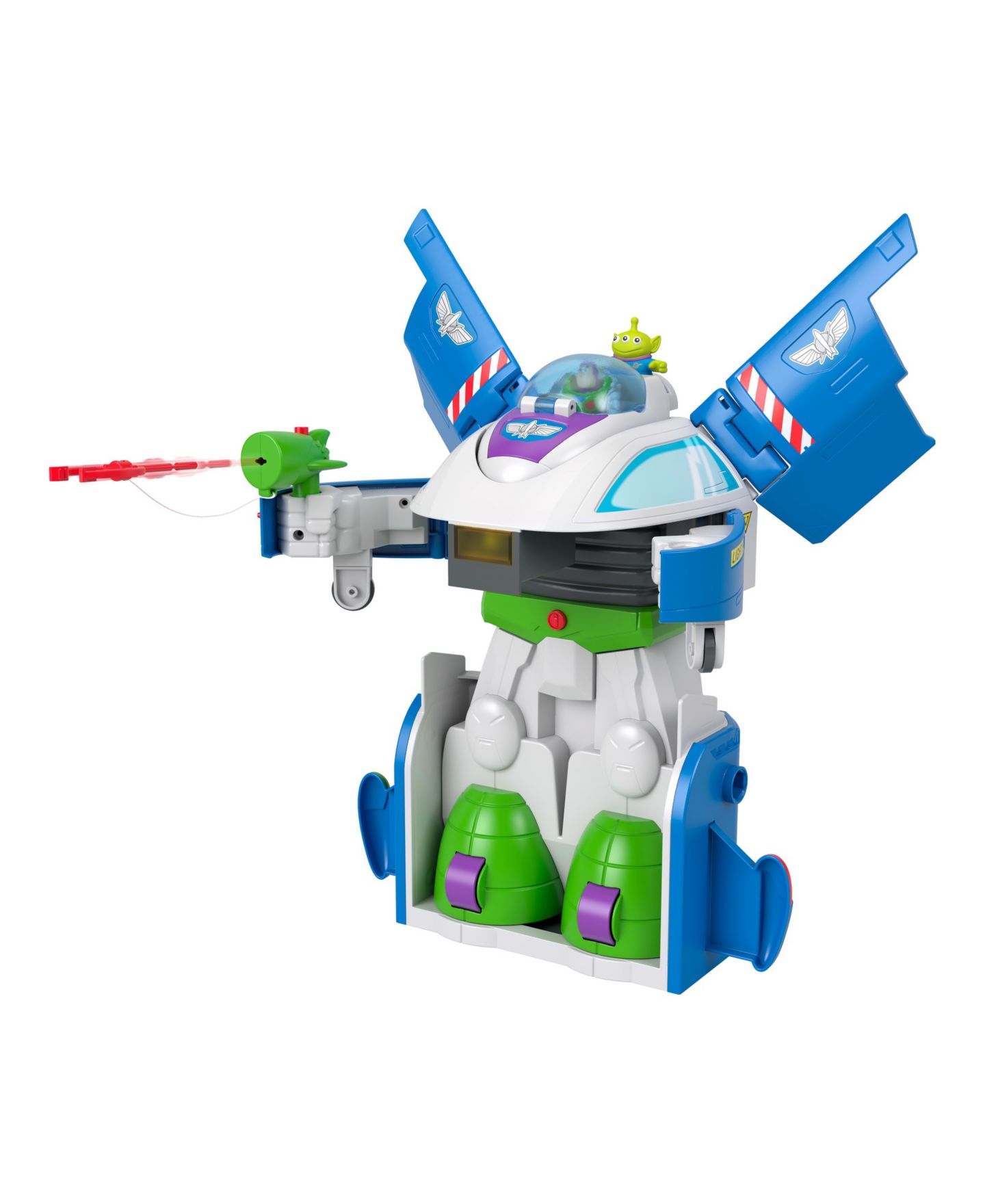Детский игровой набор Imaginext 3-Inch Disney Pixar Toy Story 3-in-1 Transforming Spaceship Vehicle Playset — фото 6
