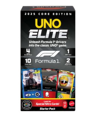 UNO Elite Formula 1 2025 Core Edition Card Game, Ages 7+