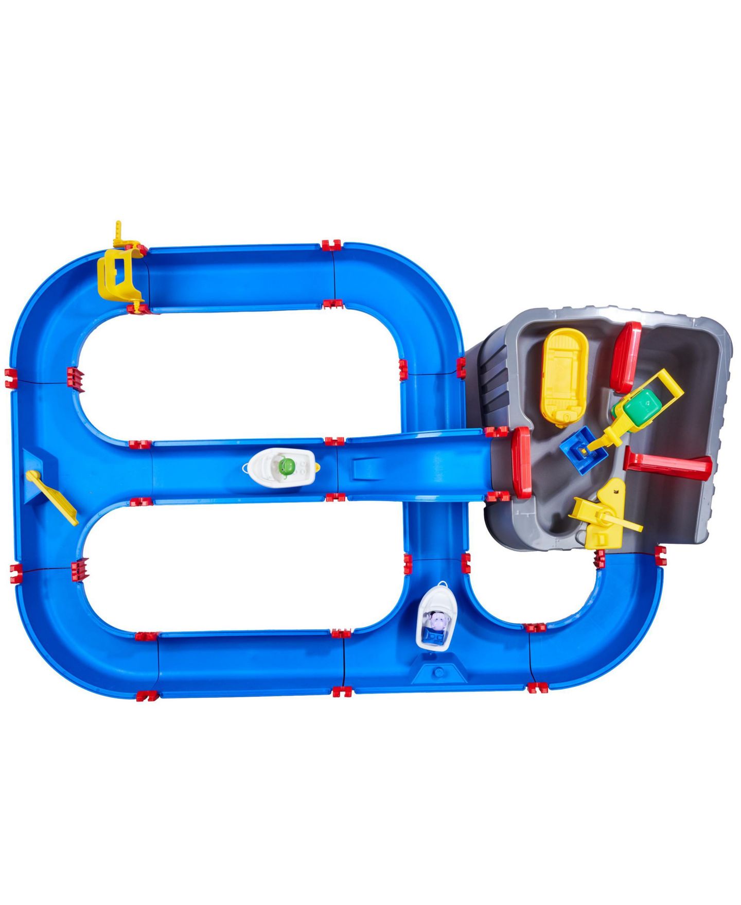 Детский игровой набор Aquaplay Harbor 50.39" x 36.61" x 15.75" Hand-Crank Water Play Set, Ages 3+ — фото 3