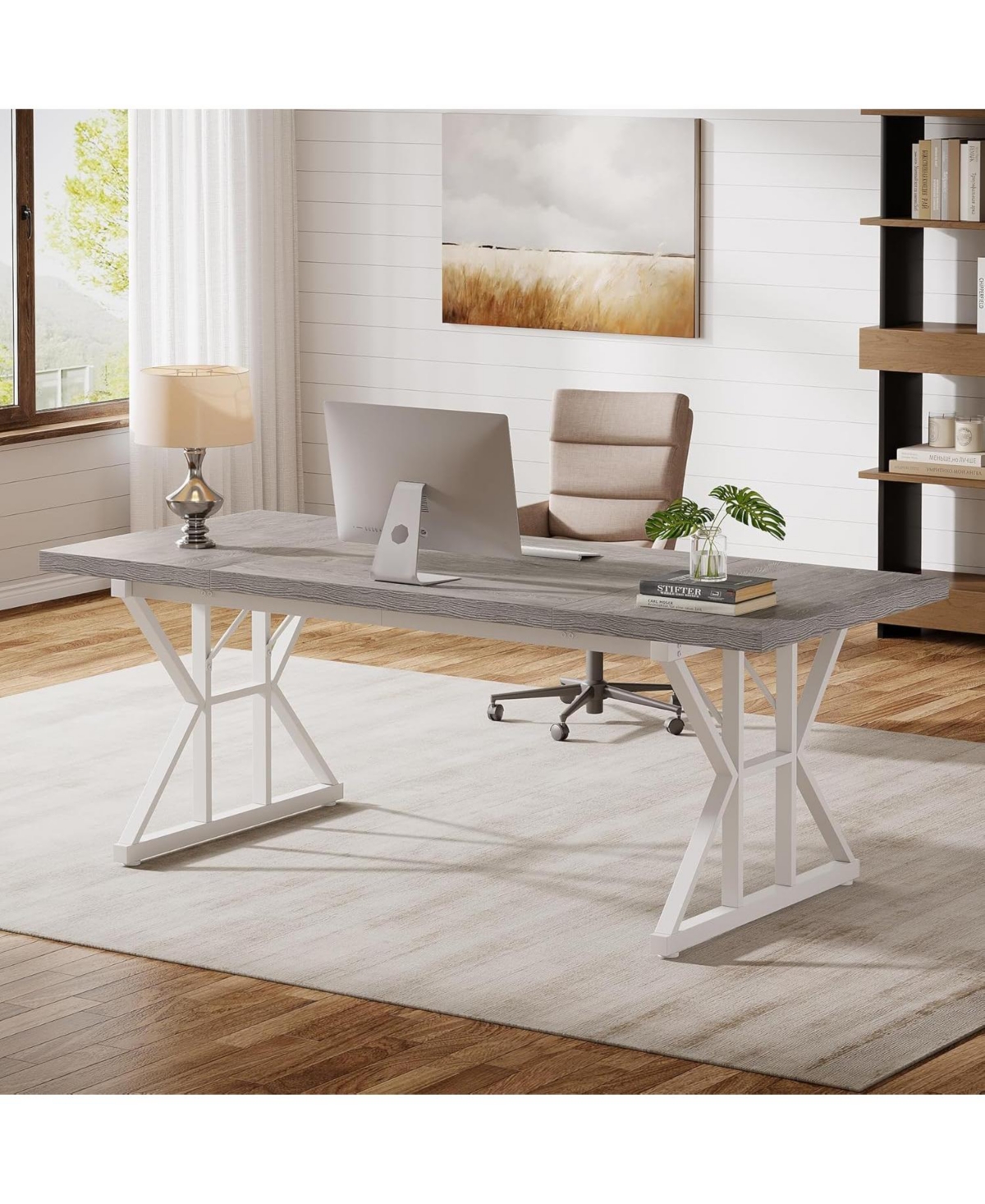 Tribesigns 70.86" Industrial Executive Desk