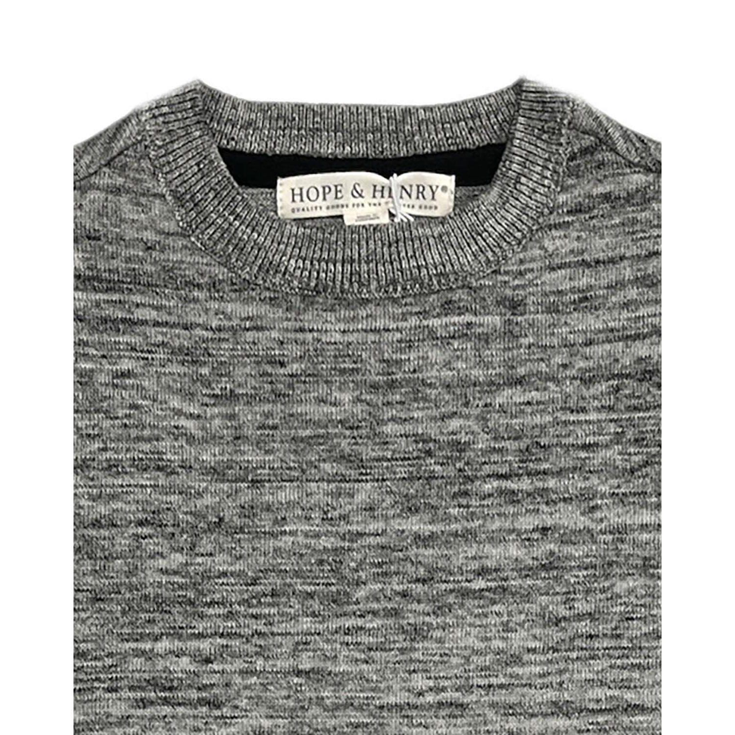 Hope and Henry Boy's Small to Xlarge Organic Crewneck Pullover Sweater