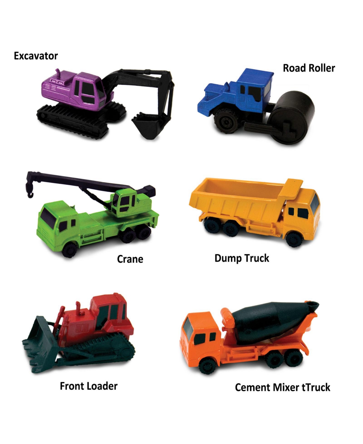 Safari Ltd. Construction Vehicles Toob 6-Piece Figurine Set