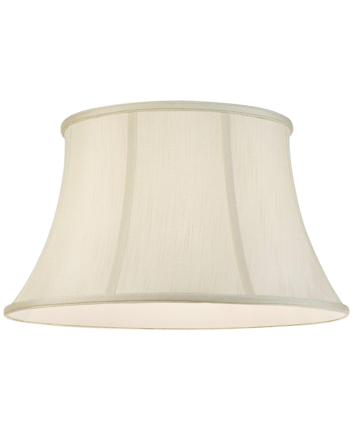 Imperial Shade Set of 2 Bell Lamp Shades Cream Large 13" Top x 19" Bottom x 11" High Spider Replacement Harp and Finial Fitting