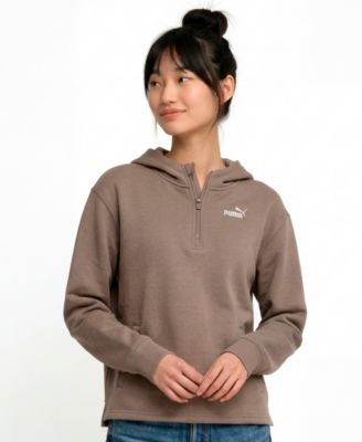 Women's Ess 1/2-Zip Standard Hoodie Long-Sleeve Fleece Sweatshirt