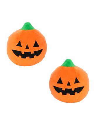 Ball Small Pumpkin 2 Pack , Durable Squeaky Dog Toy