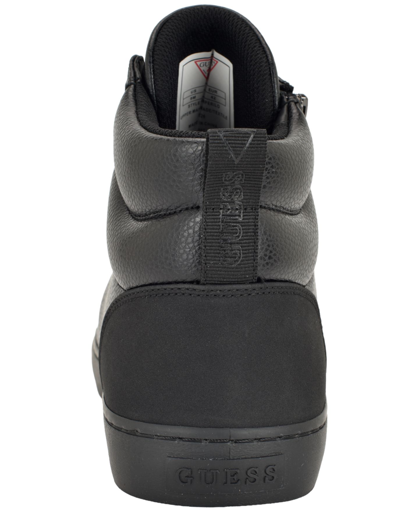 Мужские кроссовки GUESS Perilo High-Top, цвет: Чёрный — фото 3