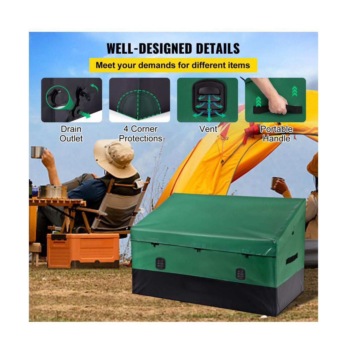 Slickblue 230 Gal Waterproof Deck Storage Box for Patio Garden and Backyard