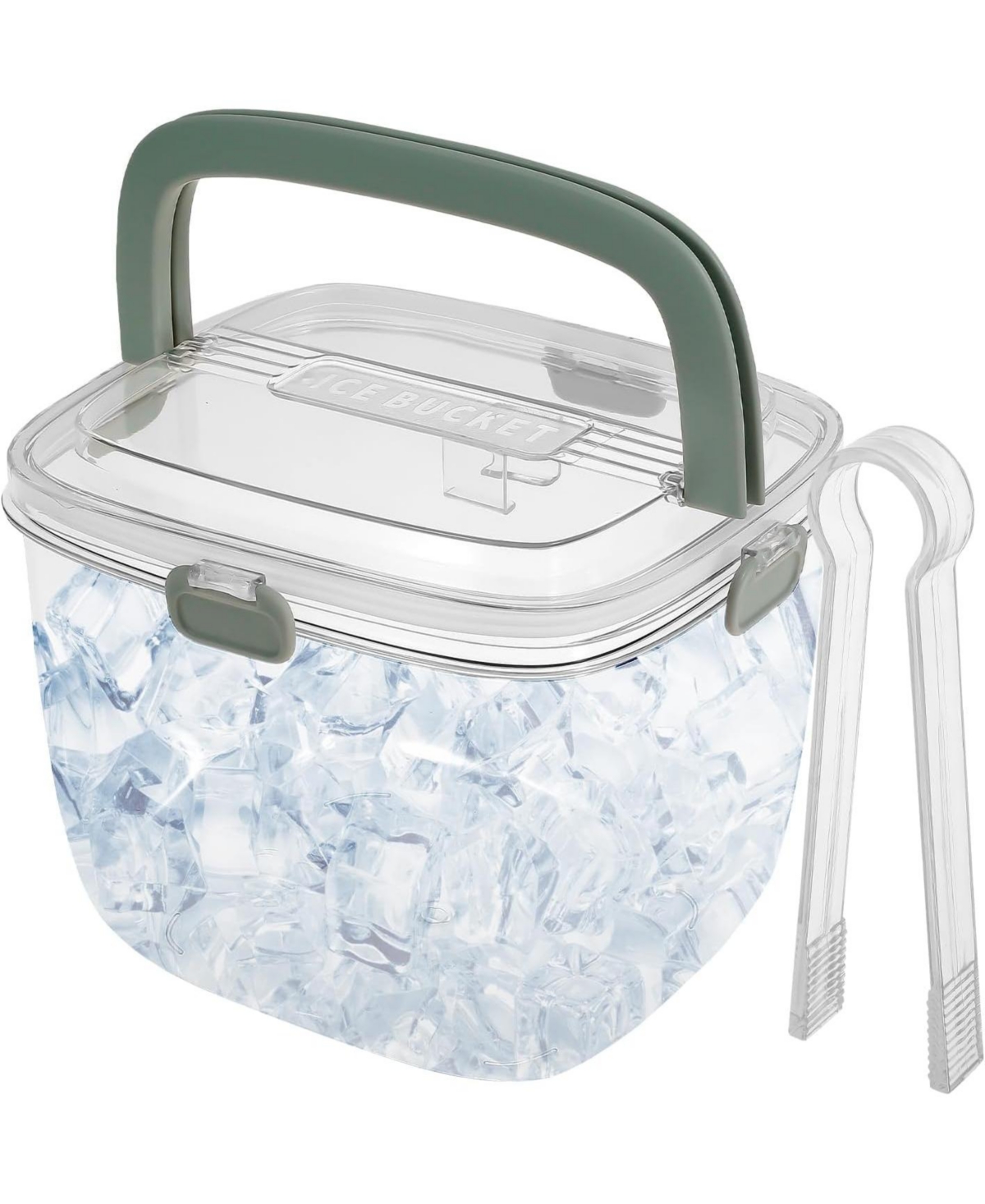 Piscifun 5L Portable Ice Bucket with Lid Tong Sealed Handle for Cocktail Party Camping Barbeque