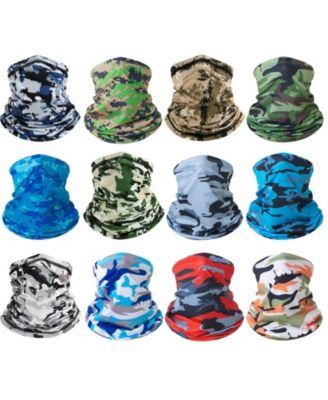 12pack Neck Gaiter Balaclava UV Protection Breathable Outdoor Scarf Bandanas