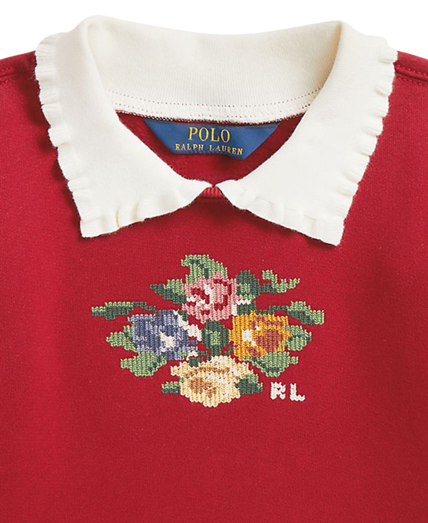 Girls' 2T-6X Collared Fleece Sweatshirt