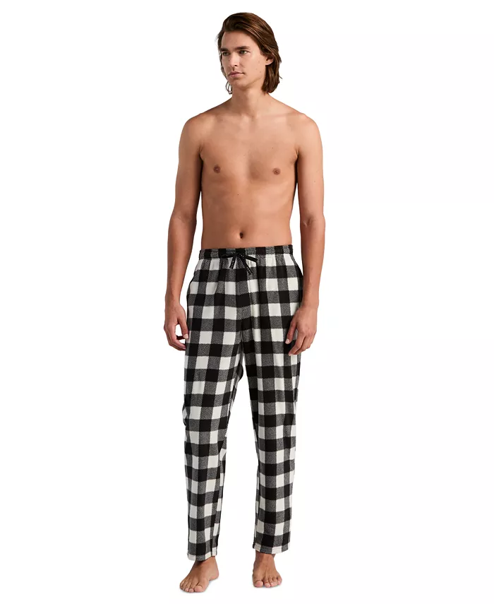 Men's Fleece Buffalo Plaid Sleep Pants - thumbnail 10
