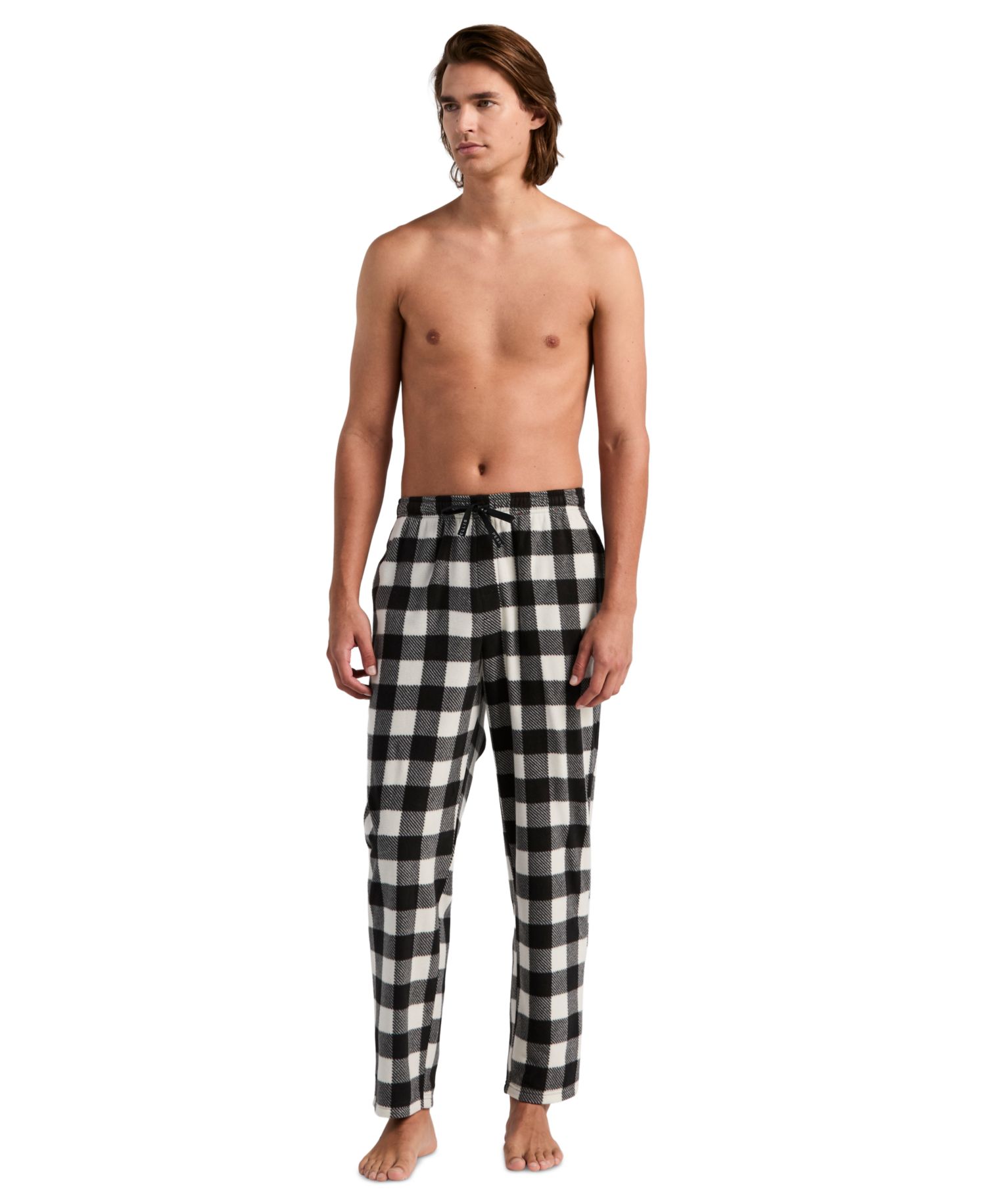 Men's Fleece Buffalo Plaid Sleep Pants
