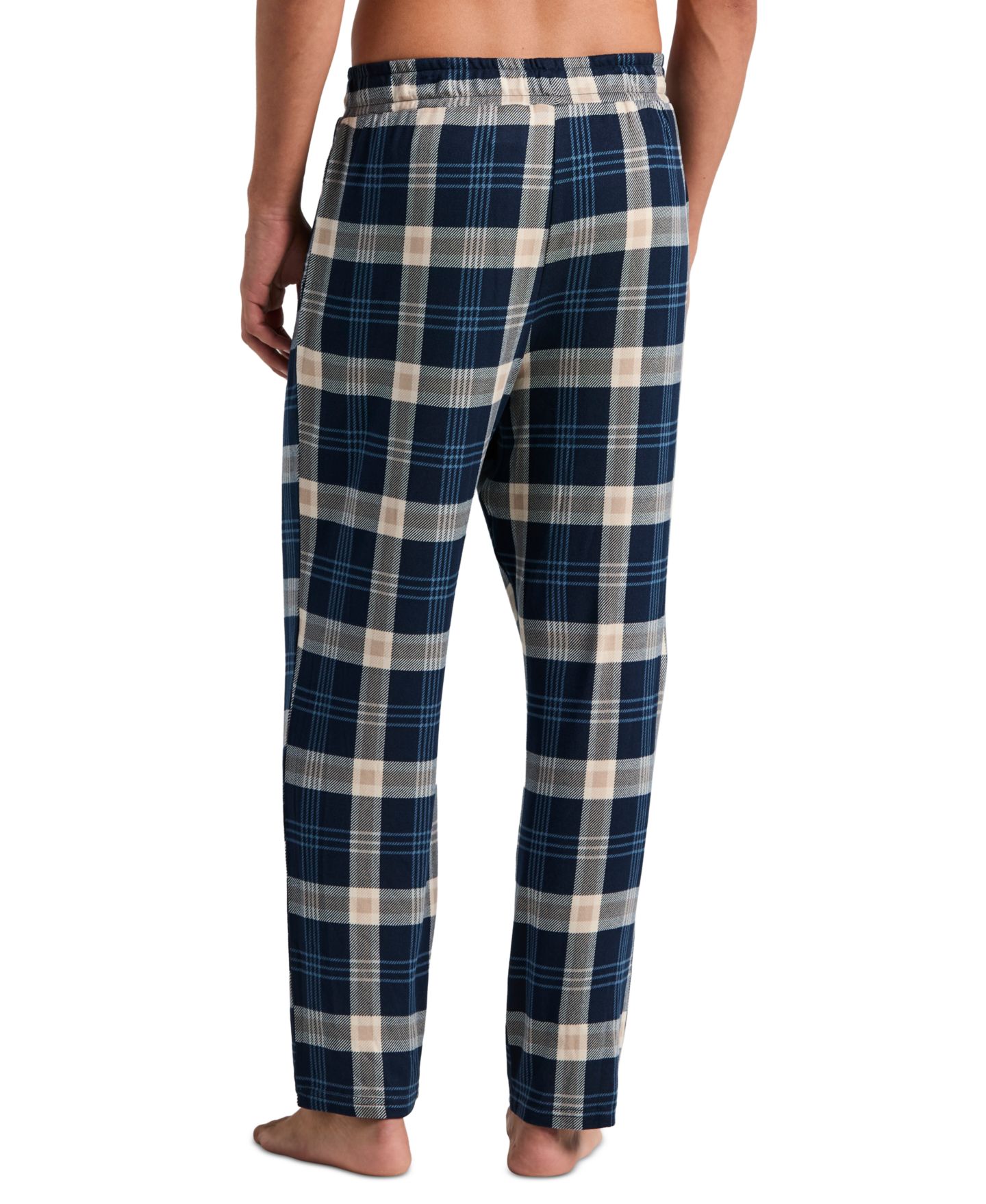 Пижамные брюки Drawstring-Waist для мужчин, фланель — Perry Ellis Portfolio, цвет: Чёрный — фото 9
