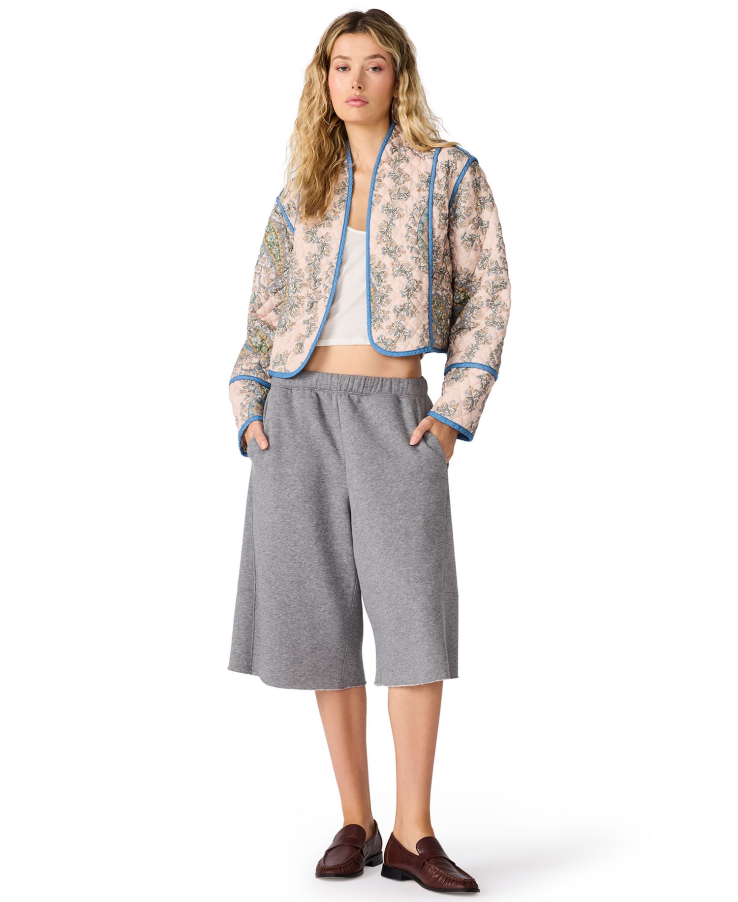Women's Adalynn Quilted Cropped Paisley Jacket