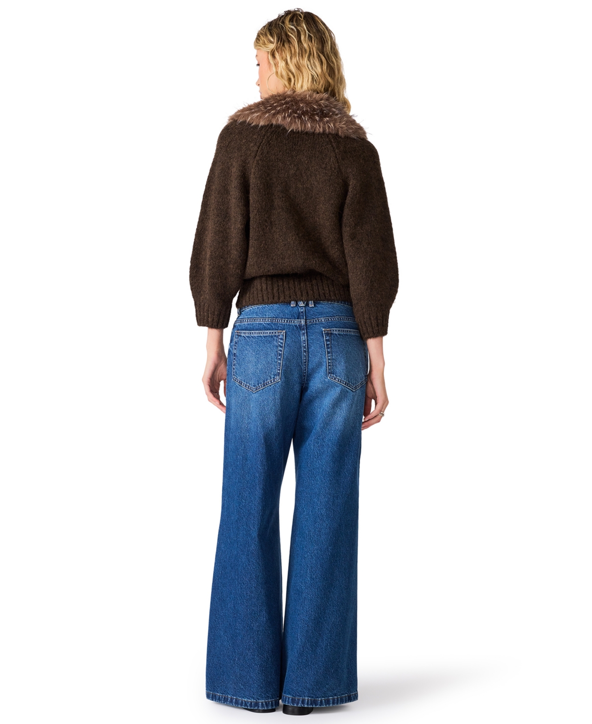 Steve Madden Women's Odessa Fitted Full-Zip Cardigan