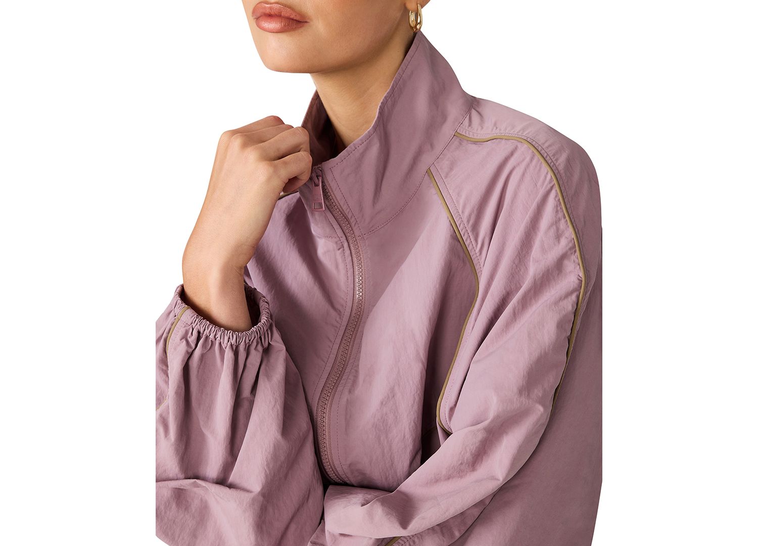 Women's Long-Sleeve Mock Neck Mini Dress