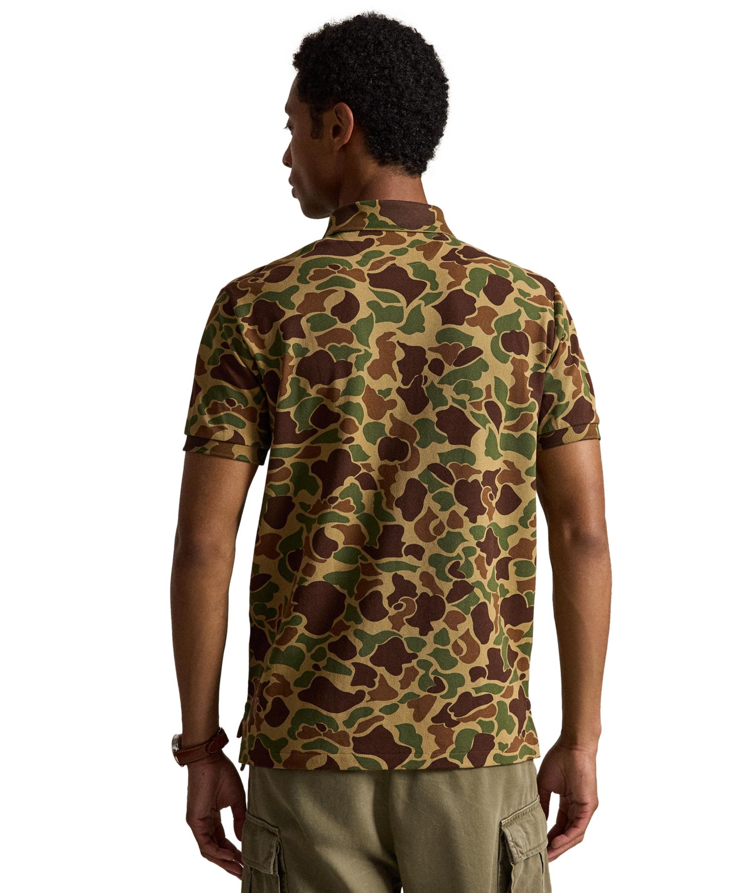 Men's Camo Mesh Classic-Fit Polo Shirt