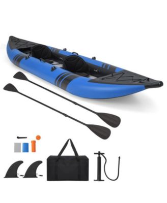Inflatable 2-person Kayak Set with Aluminium Oars and Repair Kit