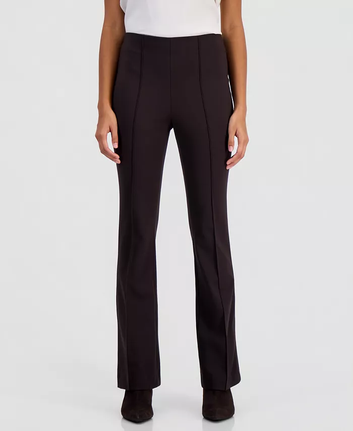 Women's Pull-on Flare Mid-Rise Pants - thumbnail 4