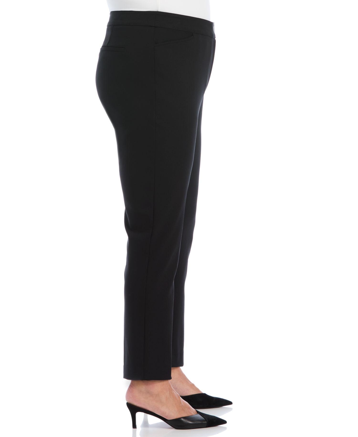 Plus Size Ankle Straight Pants