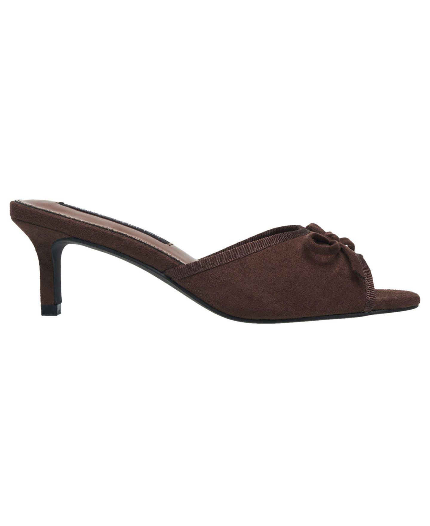 Женские туфли French Connection Dotty Faux Suede Heel, цвет: Коричневый — фото 2