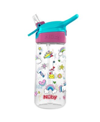 Flip-it Soft Spout Tritan Water Bottle, Unicorns, 18 Oz