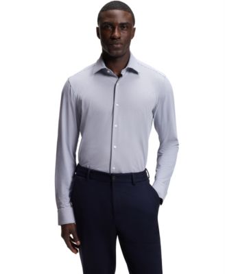 BOSS by Men's Stretch Jersey Regular-Fit Dress Shirt