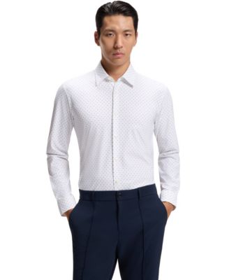 Men's Stretch Jersey Slim-Fit Dress Shirt