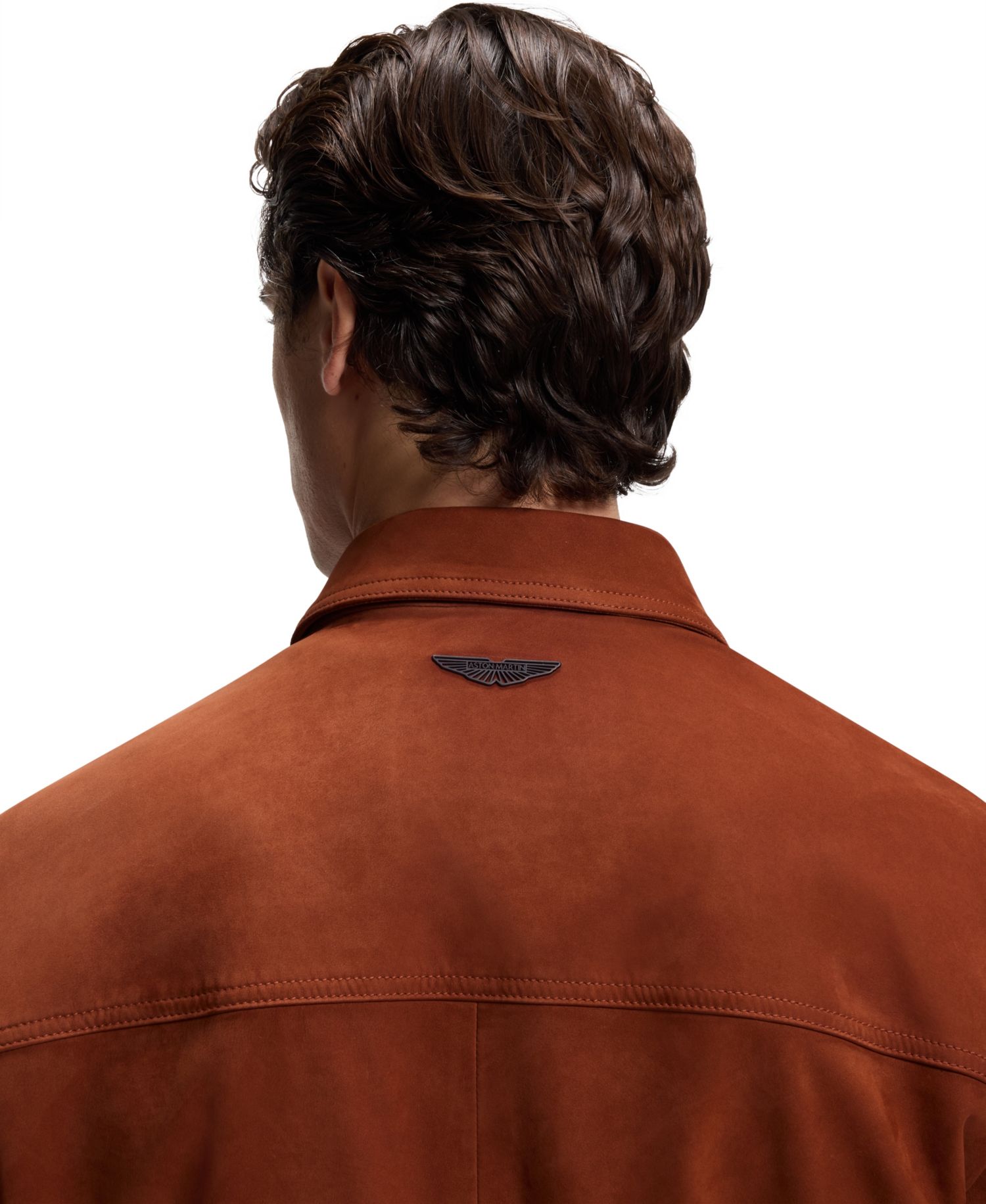 x Aston Martin Men's Suede Regular-Fit Jacket