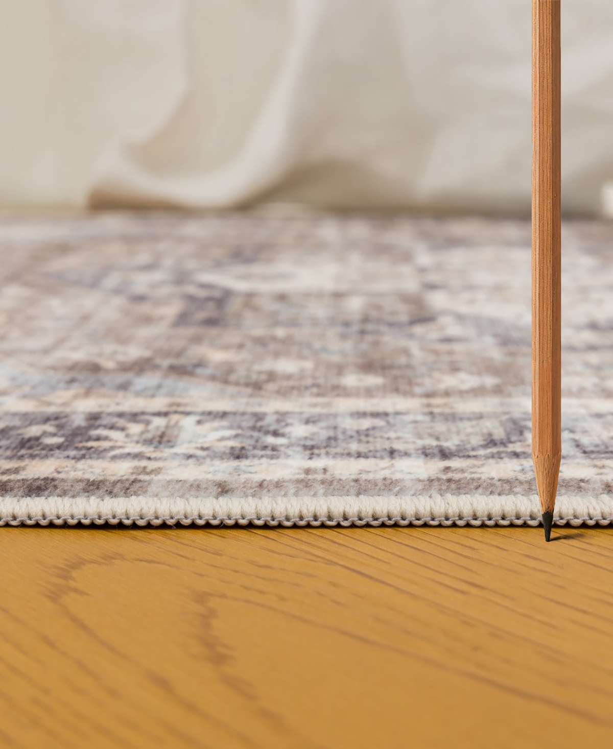 Mink Home Homewell Machine Washable HAM4006 2'x6'11" Runner Area Rug