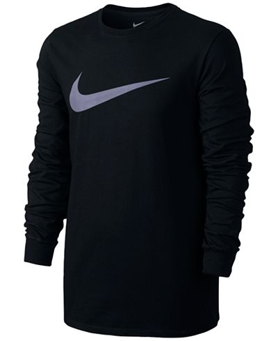 Nike Mens Long Sleeve Swoosh T-Shirt